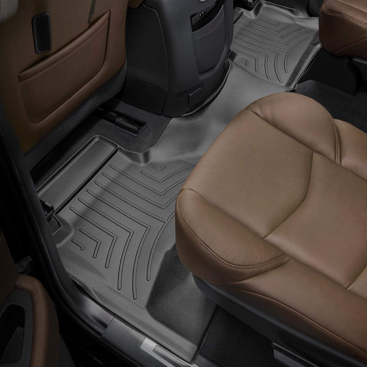 Задние коврики Cadillac Escalade 2017- с бортом, черные, ESV 446942 WeatherTech Кадиллак Эскалейд — изображение 2
