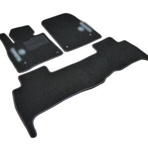 Ворсовые коврики Toyota Land Cruiser 200 (2007-2012) 5 мест /Чёрные, кт. 3шт BLCCR1634
