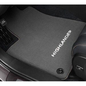 Оригинальные коврики Toyota Highlander 2013- антрацит, ворсовые 830 г/м, кт 3шт PZ49C-20350-BA
