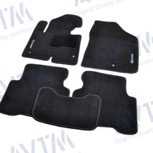 Ворсовые коврики Hyundai Santa Fe (2012-) /Чёрные Premium BLCLX1236