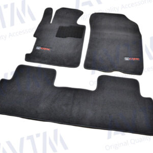 Ворсовые коврики Honda Civic (2006-2011) SD 4D /Чёрные Premium BLCLX1201