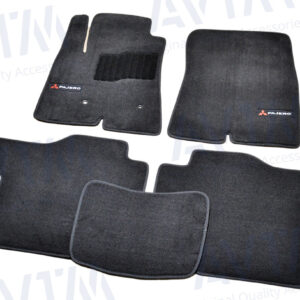 Ворсовые коврики Mitsubishi Pajero IV (2006-) 5 дв. /Чёрные Premium BLCLX1400