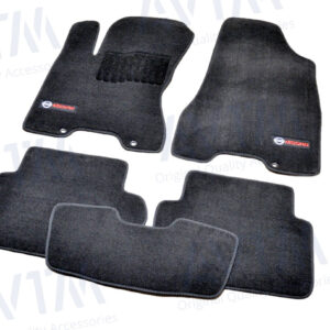 Ворсовые коврики Nissan X-Trail T31 (2007-2014) /Чёрные Premium BLCLX1433