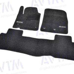 Ворсовые коврики Lexus LХ570 (2007-2012) /Чёрные Premium BLCLX1304
