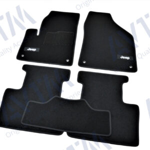 Ворсовые коврики Jeep Cherokee (2013-) /Чёрные 5шт BLCCR1901