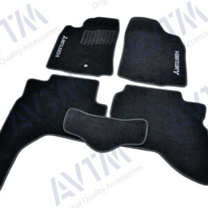 Ворсовые коврики Mitsubishi Pajero Sport (1996-2008) /Чёрные 5шт BLCCR1401