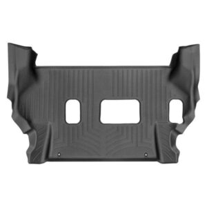 Задние коврики Infiniti QX80/QX56 2014-18 с бортом, без консоли, черные, 3 ряд WeatherTech 449562