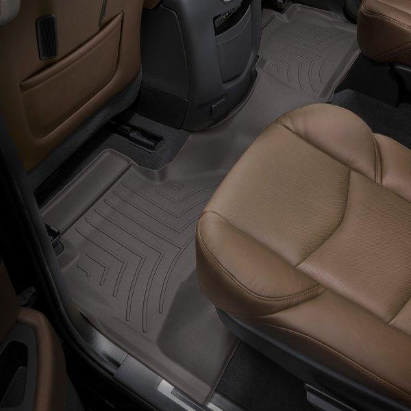 Задние коврики Cadillac Escalade 2015-20 ESV с бортом, какао WeatherTech 476942 Кадиллак Эскалейд — изображение 2