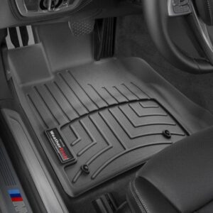 Передние коврики BMW 7 2015-19 Xdrive с бортом, черные, с консолью WeatherTech 448741