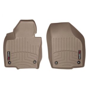 Передние коврики Volkswagen Tiguan 2008-16 с бортом, бежевые WeatherTech 455461