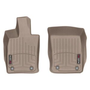 Передние коврики Porsche Panamera 2017-19 с бортом, бежевые WeatherTech 4511801