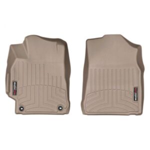 Передние коврики Toyota Camry 2015-17 с бортом, бежевые WeatherTech 457881