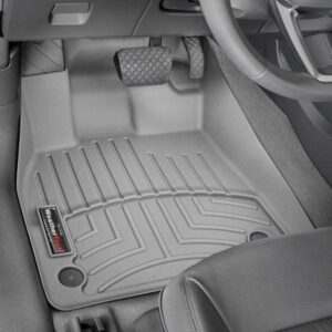 Передние коврики Audi Q5 2018- с бортом, серые WeatherTech 4611461