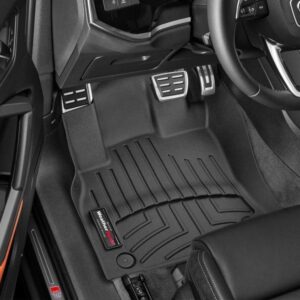 Передние коврики Audi Q3 2019- с бортом, черные WeatherTech 4415441