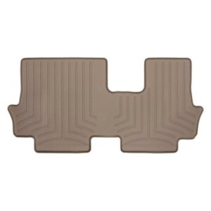 Задние коврики Mitsubishi Outlander 2012- с бортом, бежевые, 3 ряд WeatherTech 451624
