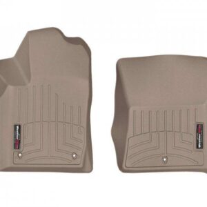 Передние коврики Jeep Grand Cherokee 2011-13 с бортом, крючки, бежевые WeatherTech 457651