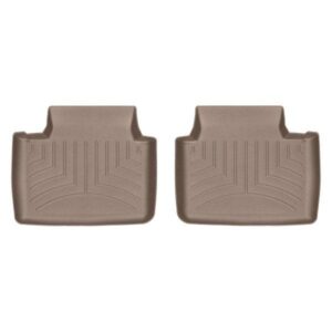 Задние коврики Porsche Panamera 2017-19 с бортом, бежевые WeatherTech 4511802