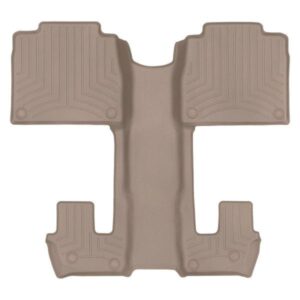 Задние коврики Mercedes GLS167 2019- с бортом, бежевые, 2+3 ряд, 6 мест WeatherTech 4515952