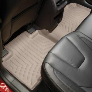 Задние коврики Ford Edge 2016- с бортом, бежевые WeatherTech 458152