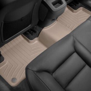 Задние коврики Volvo XC60 2018-19 с бортом, бежевые WeatherTech 4512532