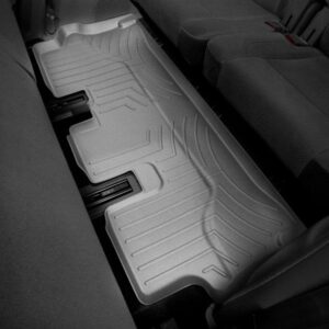 Задние коврики Volkswagen Tiguan Allspace 2017- с бортом, серые, 3 ряд WeatherTech 469894