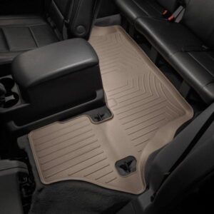 Задние коврики Infiniti QX56/Nissan Armada 2004-12 с бортом, бежевые, 3 ряд WeatherTech 450193