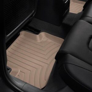 Задние коврики Audi A4 2008-15 с бортом, бежевые WeatherTech 452122