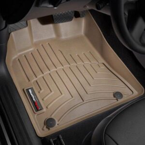Передние коврики Audi Q5 2009-17/Porsche Macan 2014- с бортом, бежевые WeatherTech 452301