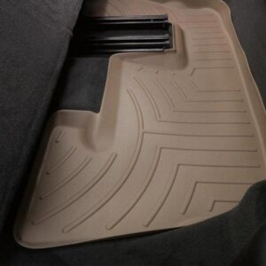 Задние коврики Audi Q7 2006-15 с бортом, бежевые, 3 ряд WeatherTech 451513