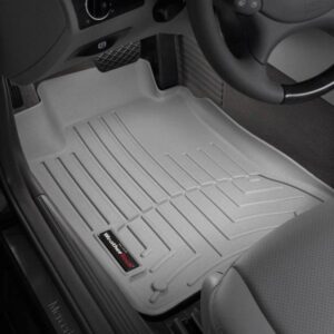 Задние коврики Mercedes E211 2003-09 с бортом, серые WeatherTech 460882