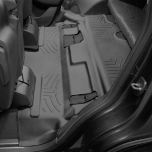 Задние коврики Cadillac Escalade 2015-20 с бортом, черные, 3 ряд, 6 мест WeatherTech 446075 Кадиллак Эскалейд