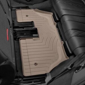 Задние коврики BMW X7 2019- с бортом, бежевые, 3 ряд WeatherTech 4515074
