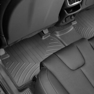 Задние коврики Hyundai Santa Fe 2019- с бортом, черные WeatherTech 4414852