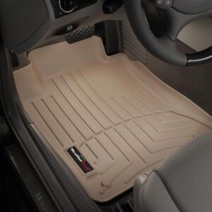 Передние коврики Mercedes E211 2003-09 4Matic с бортом, бежевые WeatherTech 450881