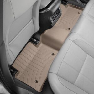 Задние коврики Land Rover Range Rover Evoque 2019- с бортом, бежевые WeatherTech 4515412