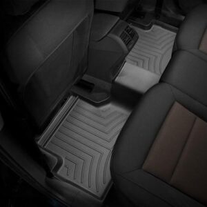 Задние коврики Audi Q3 2011-18 с бортом, черные WeatherTech 444362