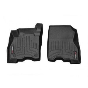 Передние коврики Nissan Leaf 2018- с бортом, клипсы, черные WeatherTech 4415661