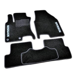 Ворсовые коврики Nissan Qashqai (2007-2013) /Чёрные, кт. 5шт, KE745JD031CS, BLCCR1424