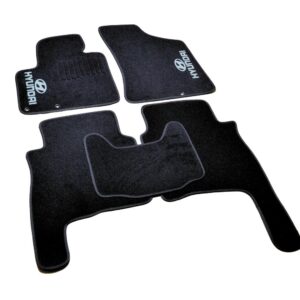 Ворсовые коврики Hyundai Santa Fe (2010-2012) /Чёрные, кт. 5шт BLCCR1234