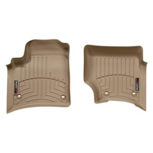 Передние коврики Volkswagen Touareg 2002-10 с бортом бежевые овальный 450451 WeatherTech