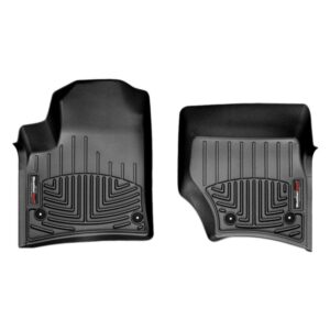 Передние коврики Volkswagen Touareg 2002-10 с бортом черные круглый 442451 WeatherTech