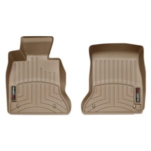 Передние коврики BMW 5-Series 2010- F10 с бортом бежевые RWD 5 (бмв Ф10)